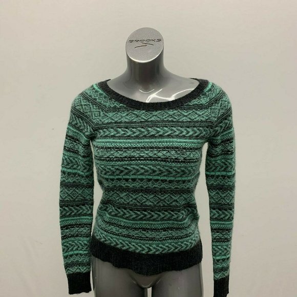 American Eagle Sweater Women's Small Green Black